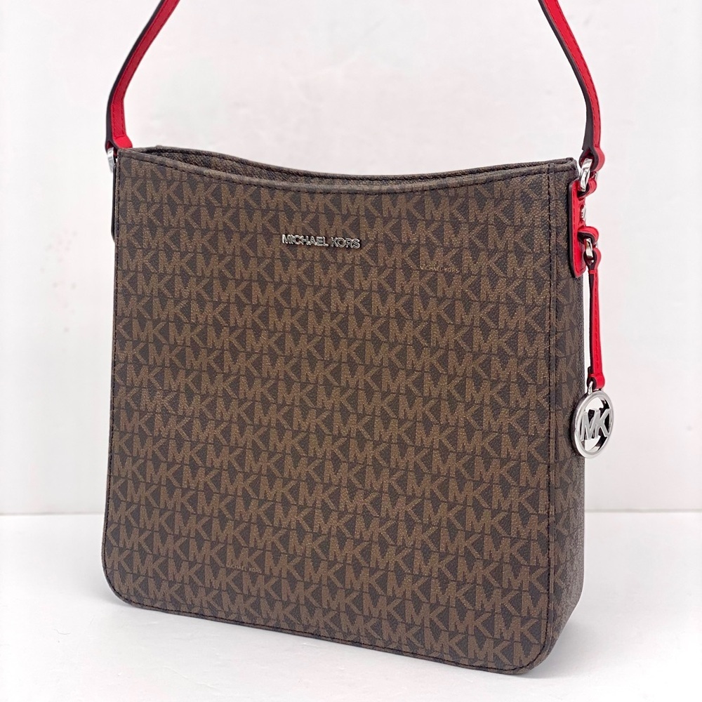 Michael Kors Jet Set Large Logo Messenger Crossbody Bag - Picture 12 of 12